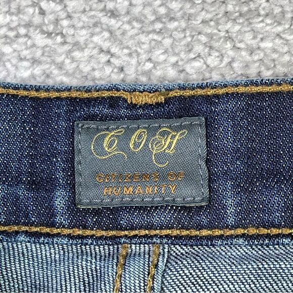 Citizens of Humanity Amber Jeans Women’s 26 Blue Bootcut Low Rise Dark Denim - Picture 7 of 15